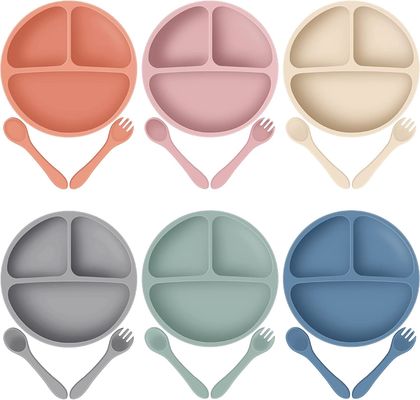 Dobra cena. Olejoodporny zestaw silikonowych płyt ssących dla dzieci Nadaje się do mikrofalówki wielokrotnego użytku w Internecie