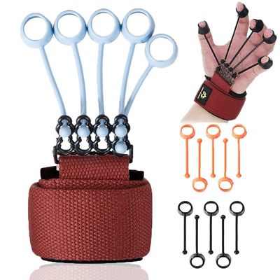 Dobra cena. Zmiennik do ćwiczeń palców BPA FREE Silicone Banne Hand Grip Strength Trainer Finger Resistcd Hand Strengthener w Internecie
