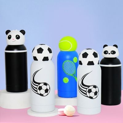 Dobra cena. Premium 16oz Insulated Stainless Steel Kids Water Bottle with Detachable Soft Animal Head Lid – Fun, Safe, Eco-Friendly and Leak-Proof Thermos for School, Travel, Sports and Everyday Drinking w Internecie
