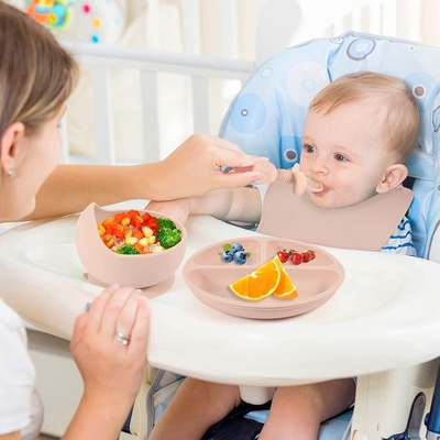 Dobra cena. LFGB BPA Free Silikonowy zestaw obiadowy Miska z pokrywką Bezzapachowy w Internecie