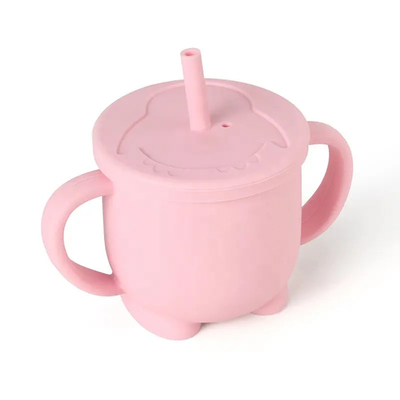 Dobra cena. LFGB Bezzapachowy silikonowy produkt kuchenny Kubek dla niemowląt z uchwytami Szczelny w Internecie