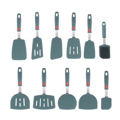 11 sztuk Silikonowy Spatula Turner Silikonowy Kuchenny Urządzenia Kuchenne Zestaw Kuchenne Narzędzia Kuchenne Spatuly do naleśników Jajka Ryby