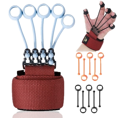 Dobra cena. Zmiennik do ćwiczeń palców BPA FREE Silicone Banne Hand Grip Strength Trainer Finger Resistcd Hand Strengthener w Internecie