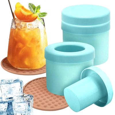 Dobra cena. Cylinder Silicone Ice Cube Mould Decompress Ice Lattice Press Type Mini Ice Maker Cup w Internecie
