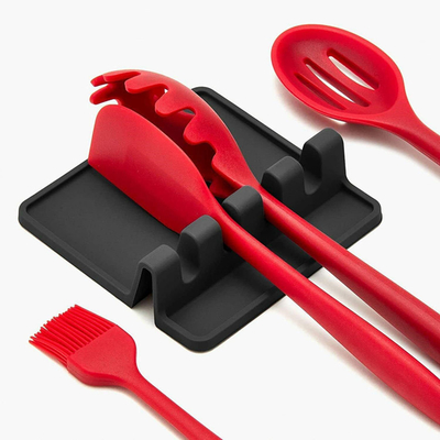Dobra cena. Bez BPA Kuchenne narzędzia silikonowe Odpoczynek trwały łyżka Odpoczynek z podkładką kroplówkową Kuchenne gadżety Kuchenne narzędzia kuchenne Wspornik w Internecie