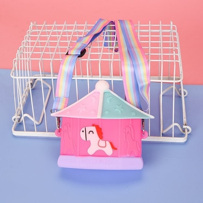 Dobra cena. Karusel Kid CrossBody Torba na ramię bez BPA Szybki silikonowy ołówek do artykułów pocztowych i makijażu w Internecie