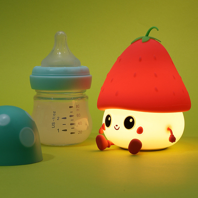 Światło nocne dla dzieci Słodkie silikonowe żłóbki lampy dla niemowląt i maluchów Kawaii przy łóżku czasomierz lampy dla pokoju dla dzieci