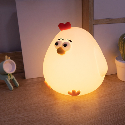 Duck Night Light Cute Duck Lamp Recargable Dimmable Nightlight Silicone LED Timer Lampy nocne dla dzieci