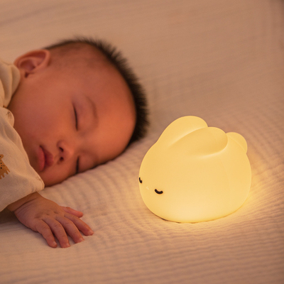 Rabbit Night Light For Kids Lamp Cute Lamp 16 Kolorów Tap Silicone Kids Night Light For Kids Night Light USB Ładowalny