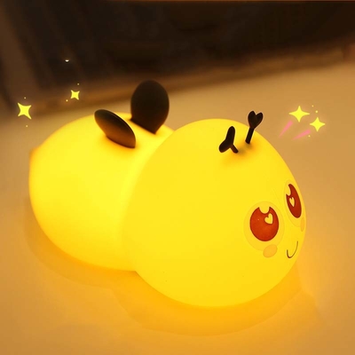 Dobra cena. Bee Silicone LED Nightlight Baby Nursery Sleep Lamp Z Timerem Dla Niemowląt Dziewczynki Chłopcy Dzieci Dzieci Boże Narodzenie Dzieci prezent w Internecie