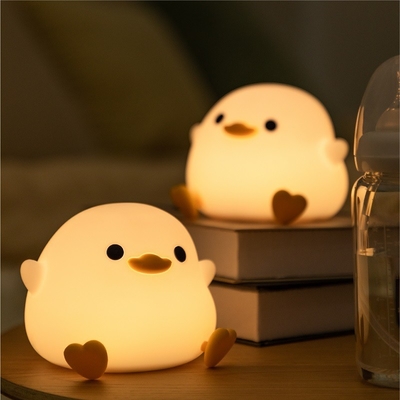 Światło nocne kaczkowe dla dzieci Śliczna lampa kaczkowa naładowalna Światło nocne zgaszające Silikon LED Światło przy łóżku Dziecinny światło nocne
