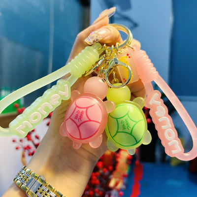 Dobra cena. Karton Keychain Gwiazdka Autoklucz Pierścień Demon Królik Charm Taska Akcesorium Dla Kobiet w Internecie
