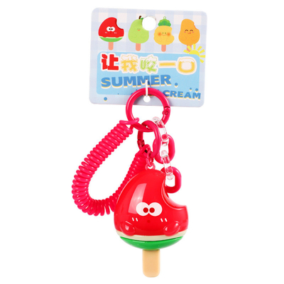 Dobra cena. Karykatury Keychain Set Soft Touch Fruit Pendant Key Ring for Kids Party Favour Szkoła i Biuro w Internecie