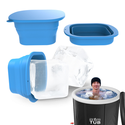 Dobra cena. 2kg silikonowy blok lodowy do domu grubszy duży kubek lodu tacka wielokrotnie używalny sportowcy akcesoria do zimnego zanurzenia BPA Free Ice Maker w Internecie