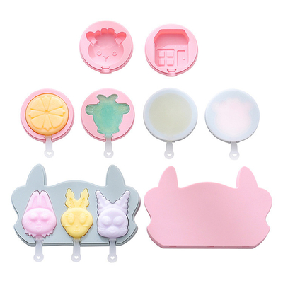 Silikonowe formy do lodów, mini formy do lodów dla dzieci Cute Forms Baby Silikonowe formy do lodów bez BPA Wielokrotnie używalna forma do lodów