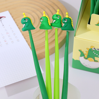 Cute Dinosaur Black Ink Pens,Cartoon Fun Kawaii Writing Gel Pens For Kids Biurowe materiały szkolne, 16 sztuk Set (Cute Dinosaur)