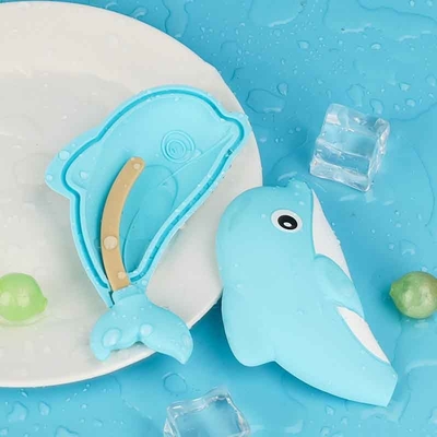 Dolphin Silicone Moulds ️ Wielokrotnie używalna tablica z kostkami lodowymi wolnymi od BPA z uroczym kształtem delfina ️ Elastyczne nieprzylepione silikonowe formy do lodu, czekolady, cukierków, galaretki, imprez dla dzieci i smakołyków oceanicznych