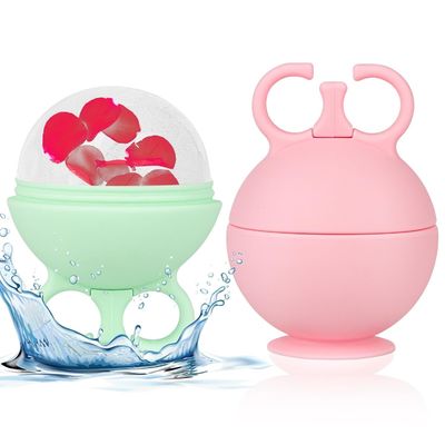 Silikonowy wałek do lodu do twarzy, terapia zimnem, masażer do twarzy na opuchliznę, trądzik, zaczerwienienia, bez BPA, narzędzie do pielęgnacji skóry OEM, miętowa zieleń