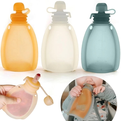 Dobra cena. 150 ml wielokrotnego użytku silikonowych toreb do przechowywania mleka matki w Internecie