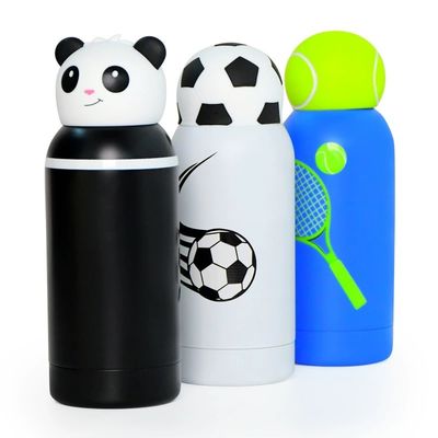 jakość  Cartoon Kids Bestie Bottle Insulated Stainless Steel Water Bottle With Detachable Soft Head Fun Drinking For Kids, Flexible Reusable Straw 16 Ounce fabryka