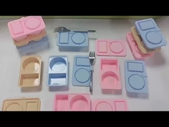 Przygotowanie posiłków łatwe! 3-paketowe pojemniki z silikonowymi przekąskami z pokrywkami